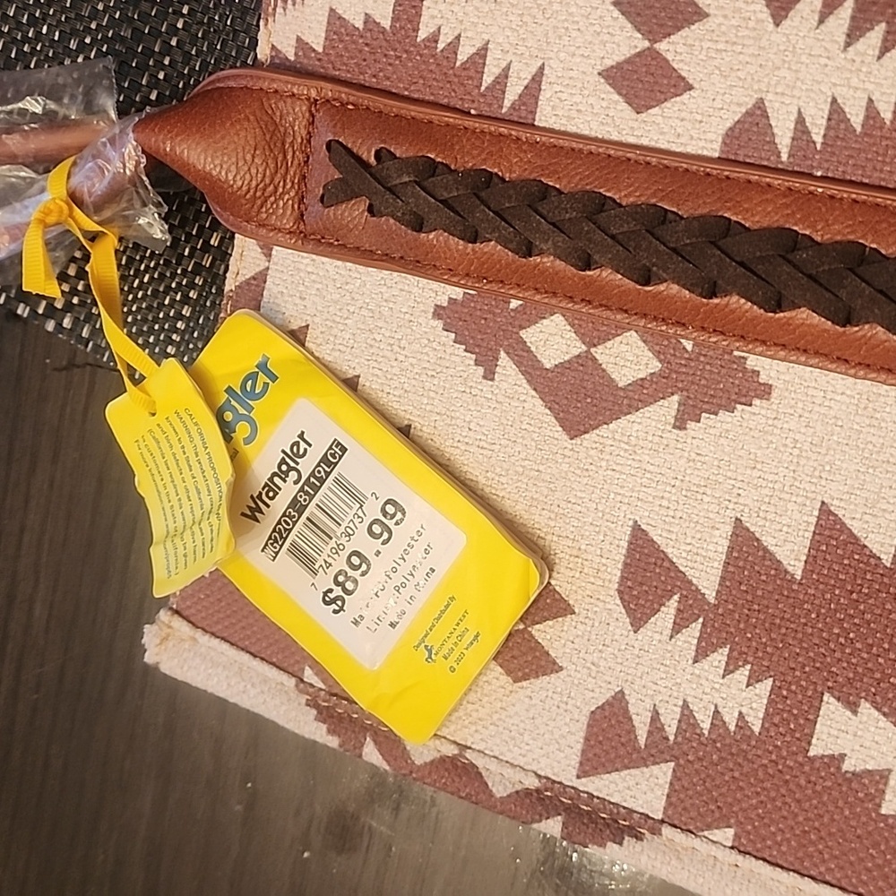 Wrangler Womens Aztec Tote Bag New With Tags - Picture 3 of 8